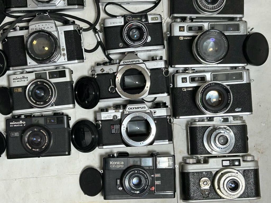 フィルムカメラ 二眼レフカメラなど34台大量まとめ RICOHFLEX Ⅶ PRIMOFLEX minolta NIKONOS PENTAX KONICA OLYMPUS Canon YASHICAの画像6