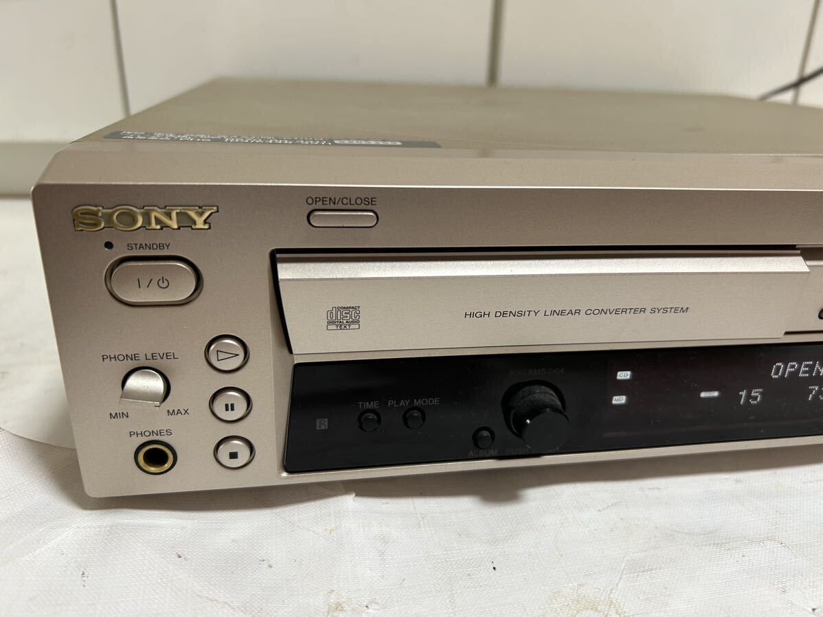  Sony SONY MXD-D400 compact disk Mini disk deck junk present condition sale 