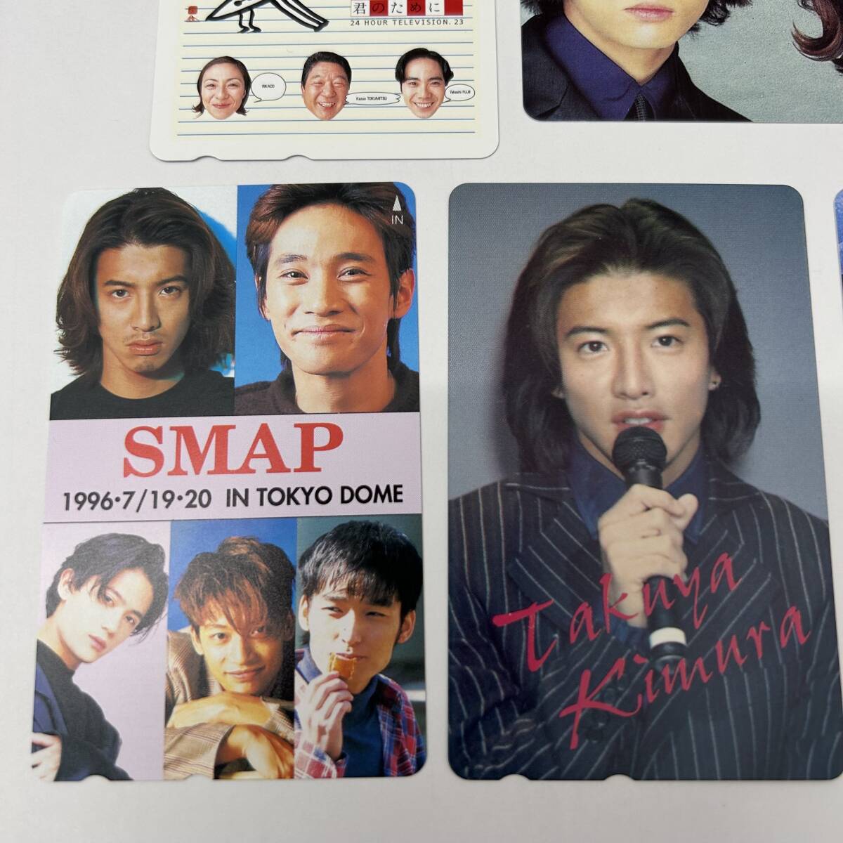 #7047B【激レア！②】ジャニーズ SMAP/V6/KinKi Kids 男性アイドル テレフォンカード テレカ 50度数 未使用 の画像4