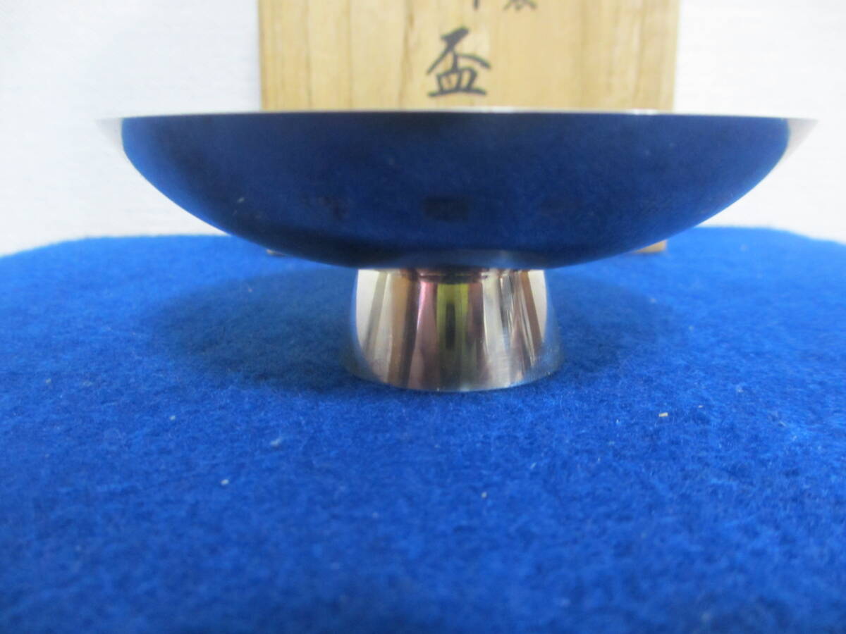  оригинальный серебряный . печать . чашечка для сакэ с коробкой вес 80 грамм 