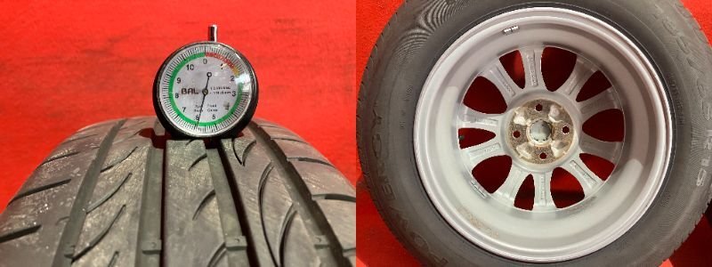 【送料無料】中古 マツダ マツダ2/デミオ純正185/65R15 15x5.5+40 100-4H タイヤ＆ホイール４本SET【47138778】の画像10