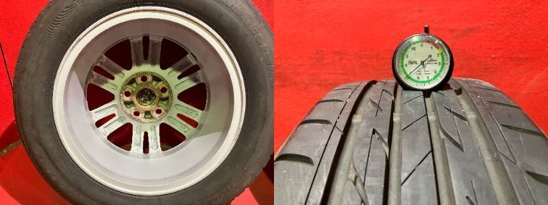 【送料無料】中古 トヨタ純正 215/60R16 16x7.0+50 114.3-5H クラウン、マークX等 タイヤ＆ホイール４本SET【47139485】_画像10