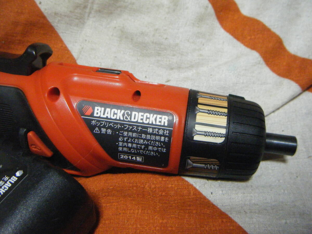 ●ブラックアンドデッカー Black&Decker 2014年製 ツイストドライバーPLR36C TYPE JP01●の画像4