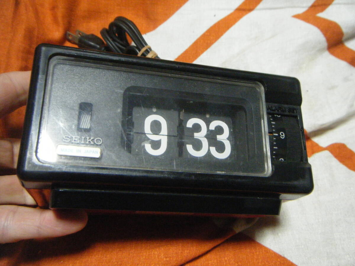 ●SEIKO セイコー パタパタ デジタル アラームクロック alarm clock 置時計 DP690T 目覚まし 当時物 昭和レトロ●の画像3