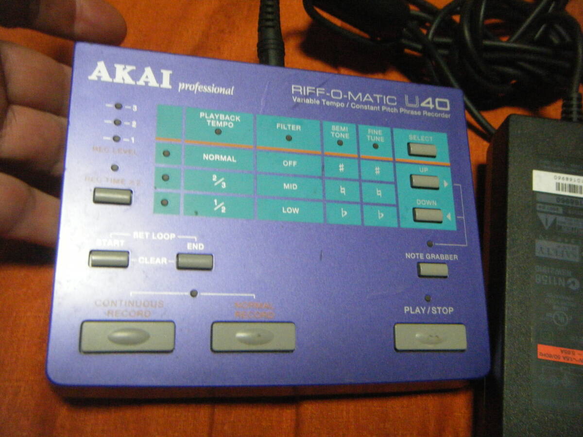 ●akai u40 アカイ U40 RIFF-O-MATIC フレーズサンプラー ●の画像2