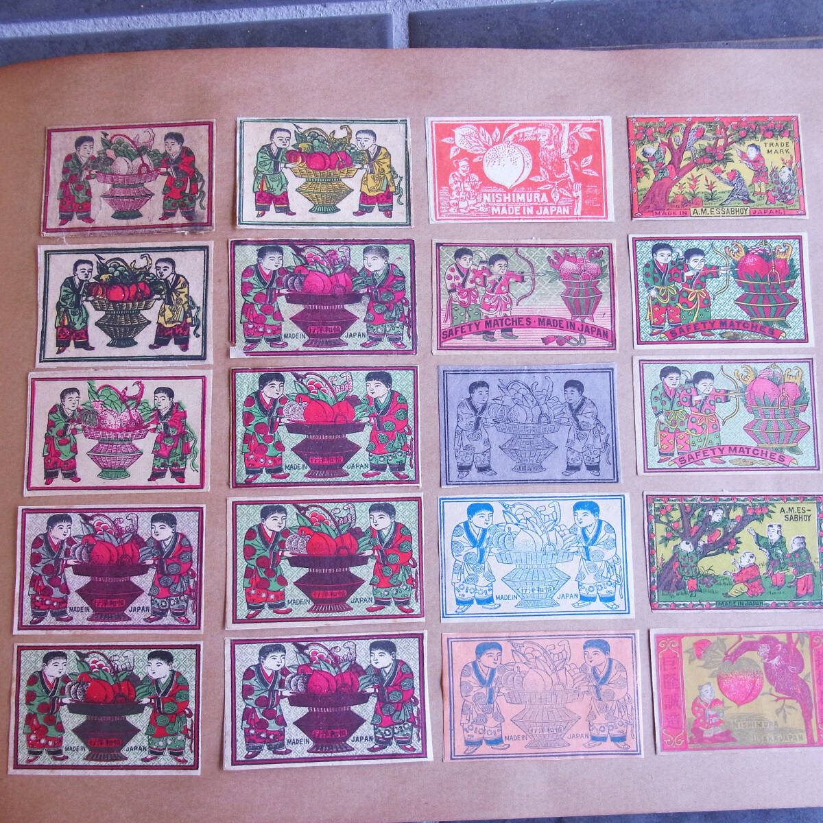 マッチラベル 燐寸 燐票愛好家 収蔵品 その2 植物 計750枚以上 古票 木版 中国向け含むの画像10