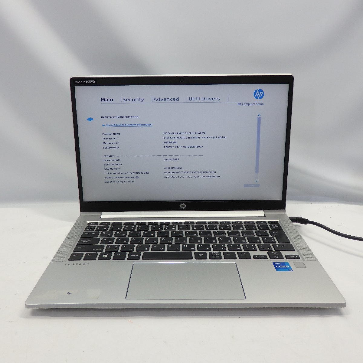 1円～【ジャンク】HP ProBook 430 G8 Core i5-1135G7 2.4GHz/16GB/SSD256GB/13インチ/OS無【栃木出荷】_ProBook 430 G8