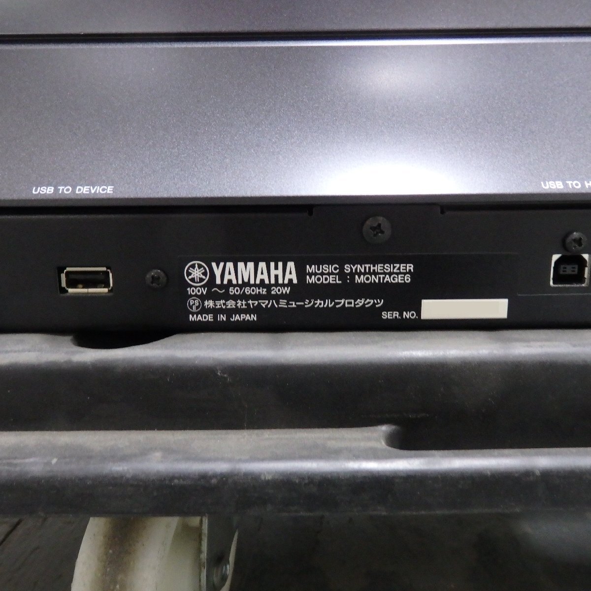 YAMAHA 61鍵キーボード シンセサイザー MONTAGE6 売切り 動作未確認【家財A/同梱不可】の画像3