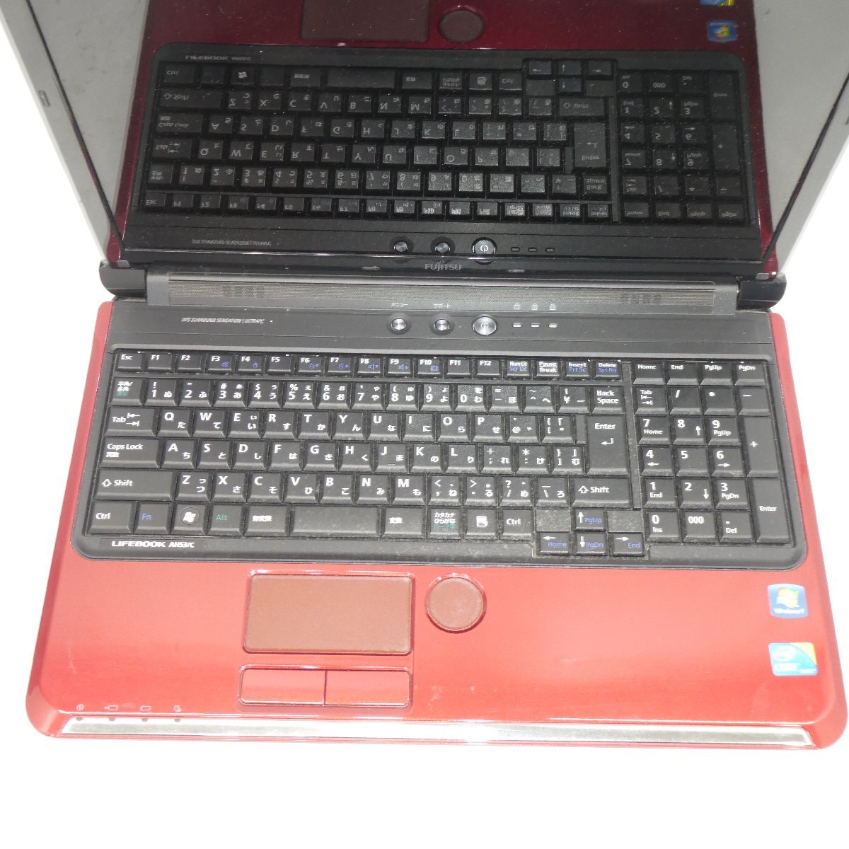 1円～ FUJITSU LIFEBOOK AH53/C Core i3 M 380 2.5GHz/4GB/HDD640GB/DVDマルチ/15インチ/OS無/動作未確認/AC無【栃木出荷】の画像3