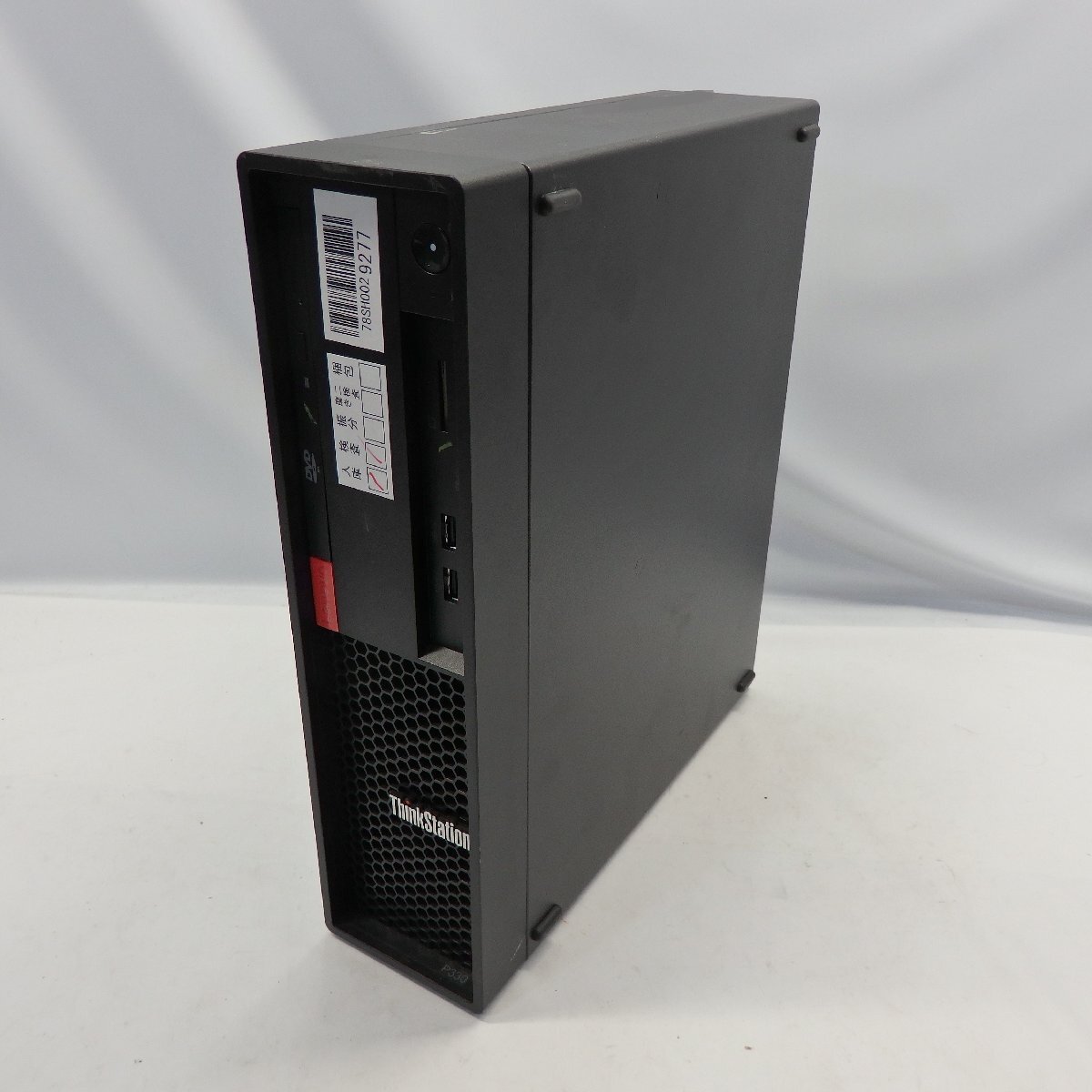 Lenovo ThinkStation P330 Xeon E-2246G 3.6GHz/16GB/SSD256GB+HDD1TB/DVDマルチ/OS無/動作未確認【栃木出荷】の画像1