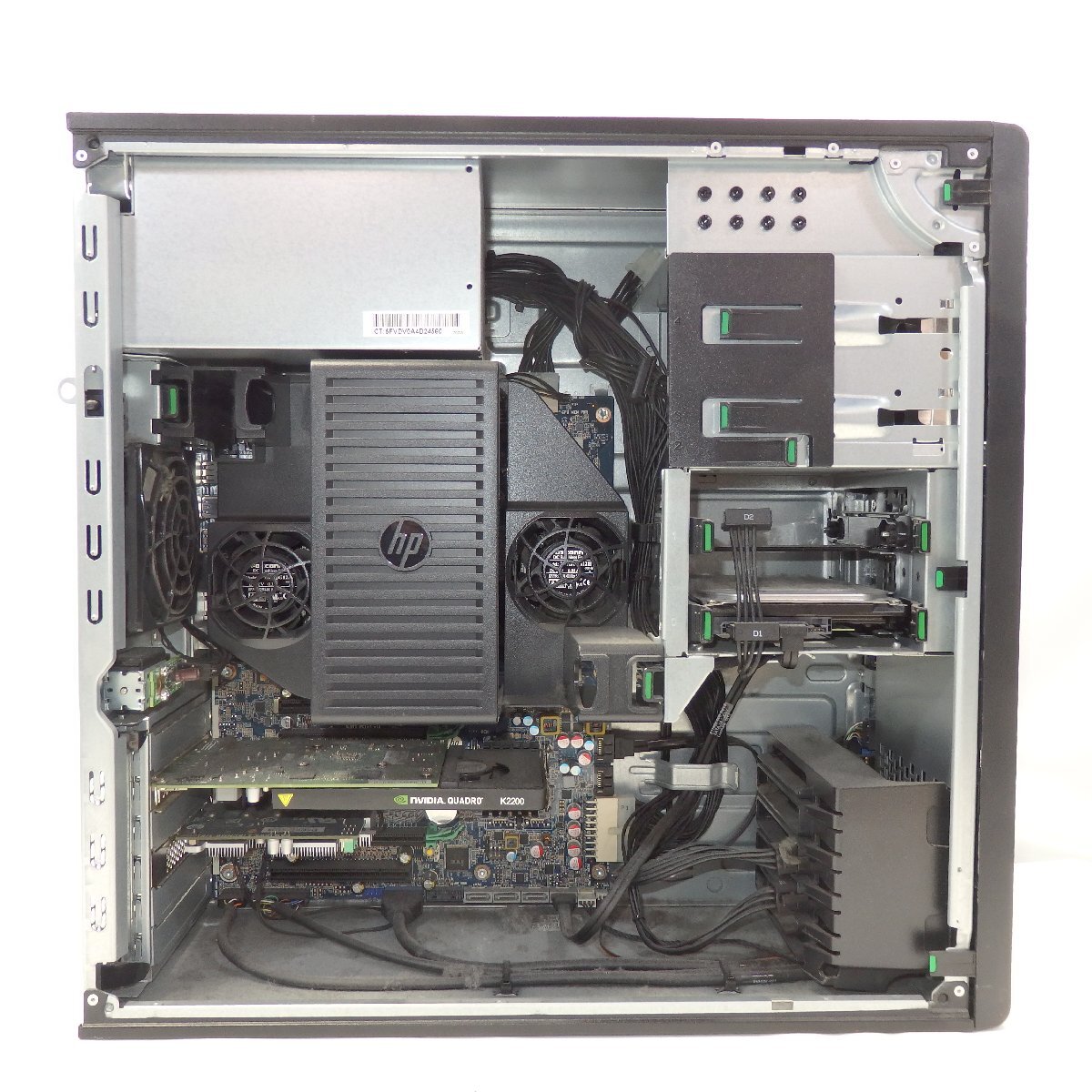 1円～ HP Z440 Workstation Xeon E5-1620 v3 3.5GHz/32GB/SSD256GB+HDD1TB/DVDマルチ/Quadro K2200/OS無/動作未確認【同梱不可】の画像3