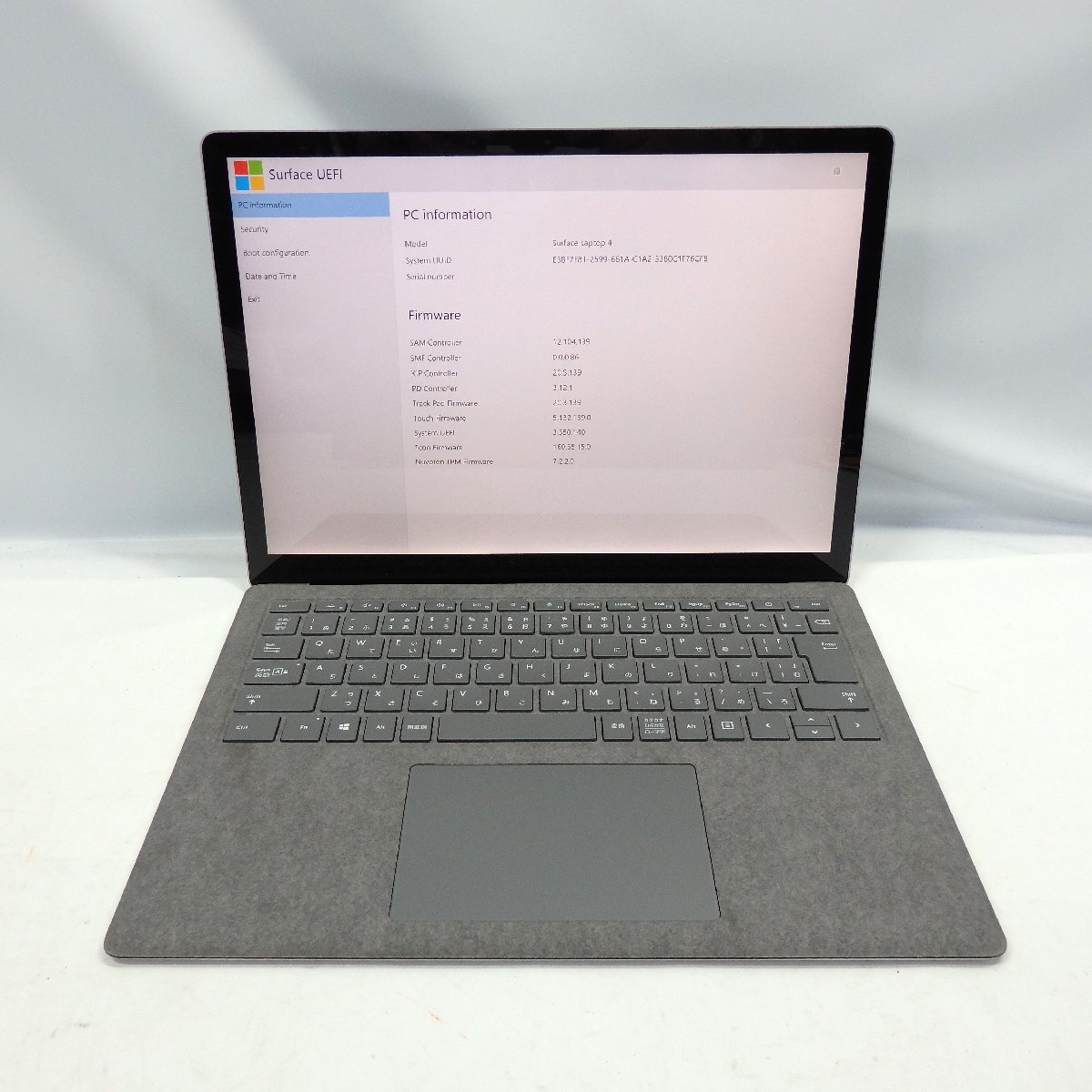 1円～【ジャンク】マイクロソフト Surface Laptop4 1958 AMD Ryzen 5 2.2GHz/8GB/SSD256GB/13インチ/OS無【栃木出荷】の画像1