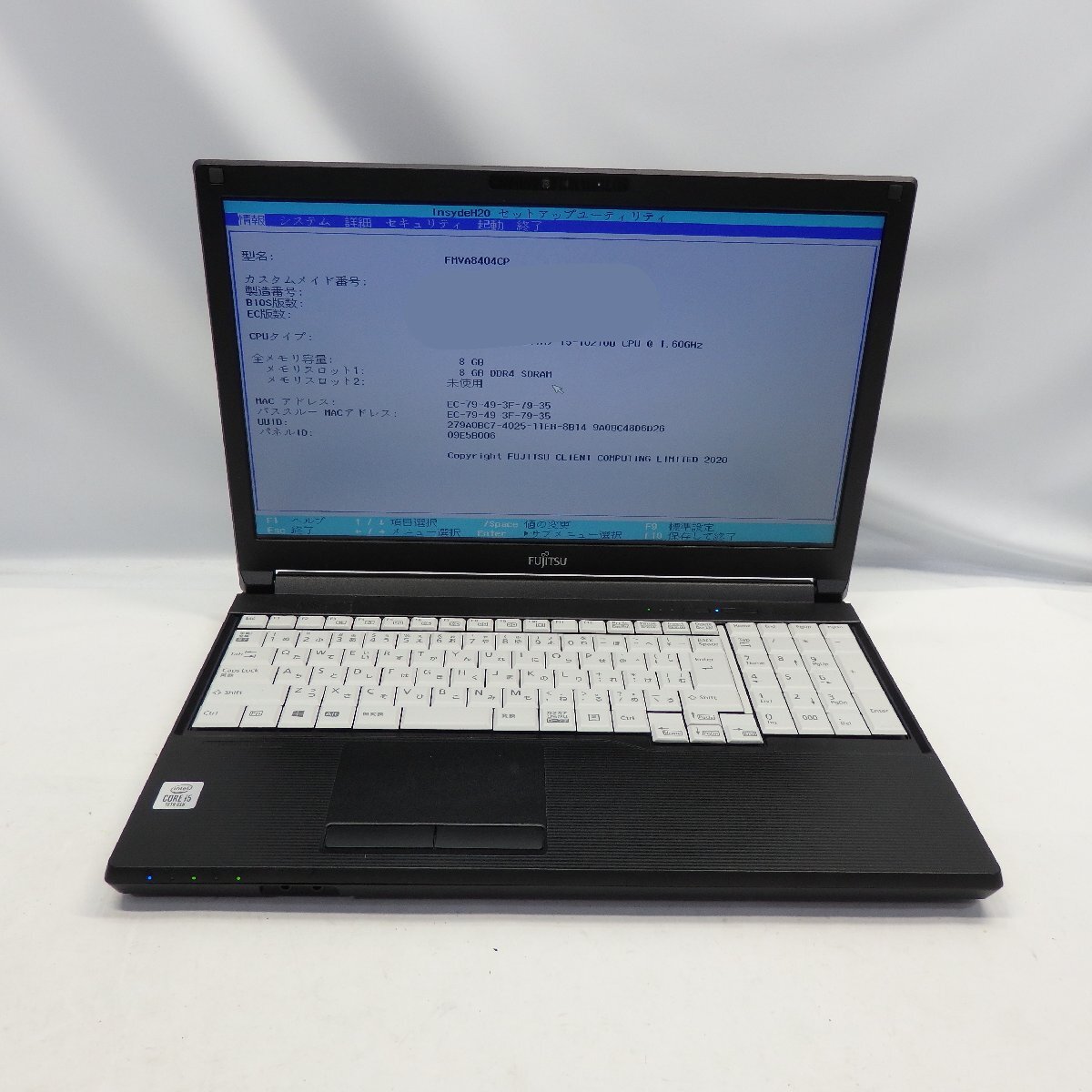 【ジャンク】FUJITSU LIFEBOOK A5510/EX Core i5-10210U 1.6GHz/8GB/ストレージ無/15インチ/OS無/【栃木出荷】_LIFEBOOK A5510/EX