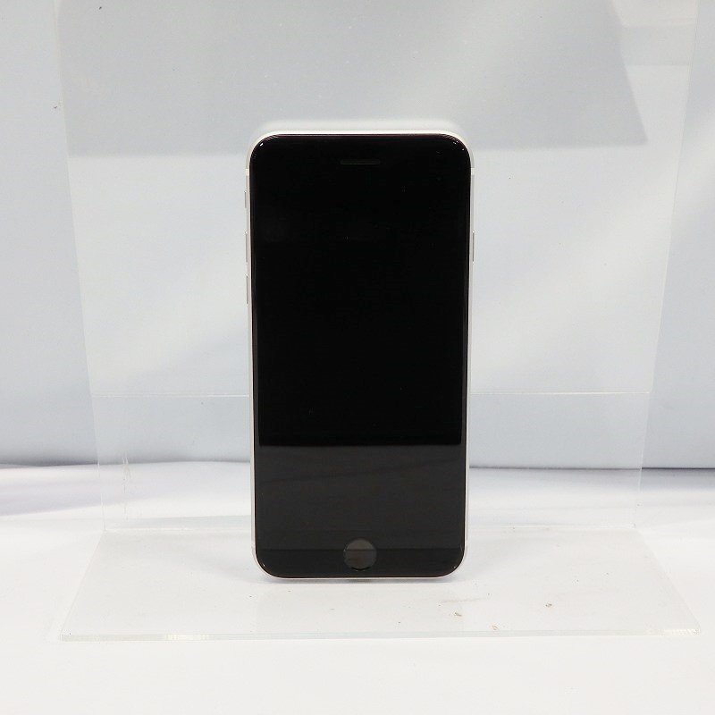 1円～ Apple SIMフリー iPhoneSE 第2世代 128GB MHGU3J/A ホワイト バッテリー残量80%【栃木出荷】の画像2