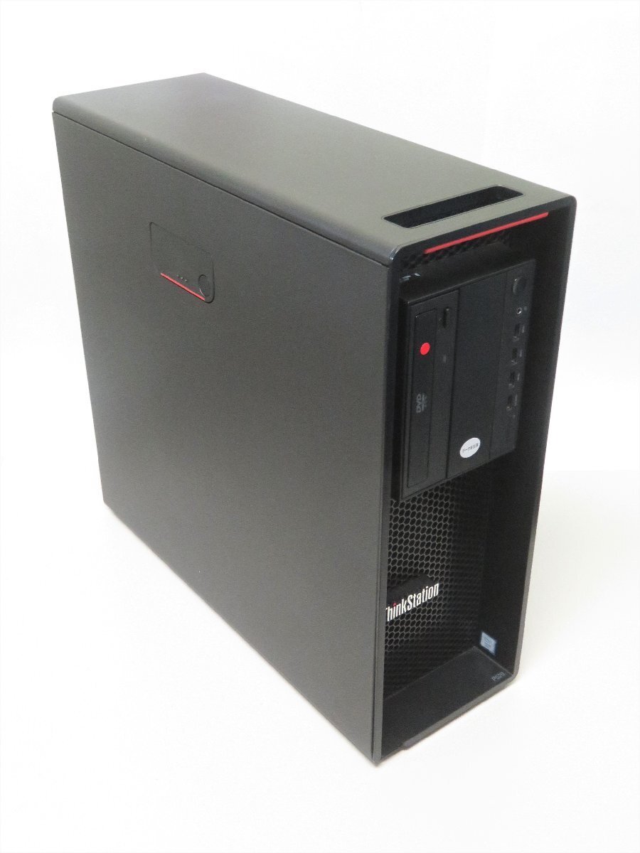 1円～Lenovo ThinkStation P520 Xeon W-2123 3.6GHz/32GB/SSD512GB/DVD/OS無/動作未確認【同梱不可】_ThinkStation P520