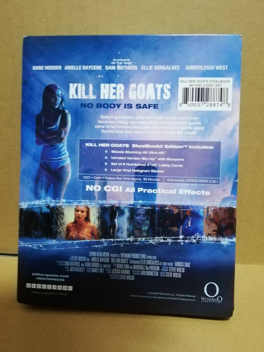 Kill Her Goats 4K UHD Steelbook 輸入版4KULTRA HD＋ブルーレイ 2枚組 スチールケース仕様 シール＆カード付の画像2