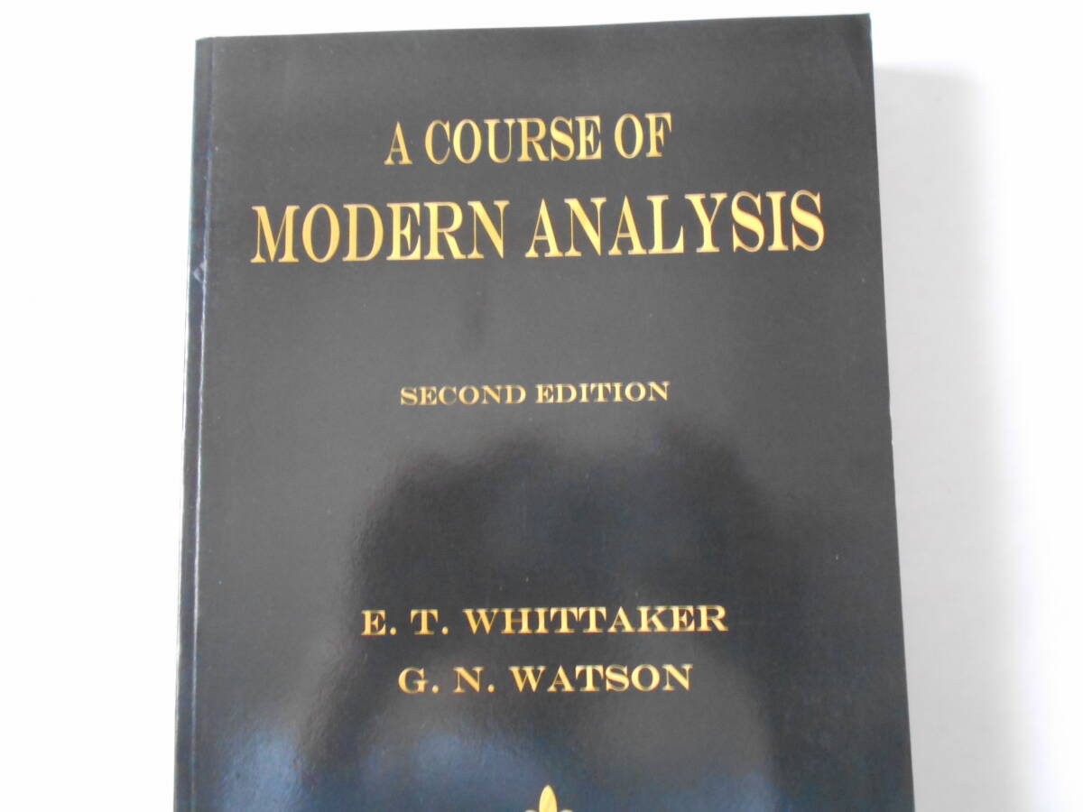 A Course of Modern Analysis second editionの画像1
