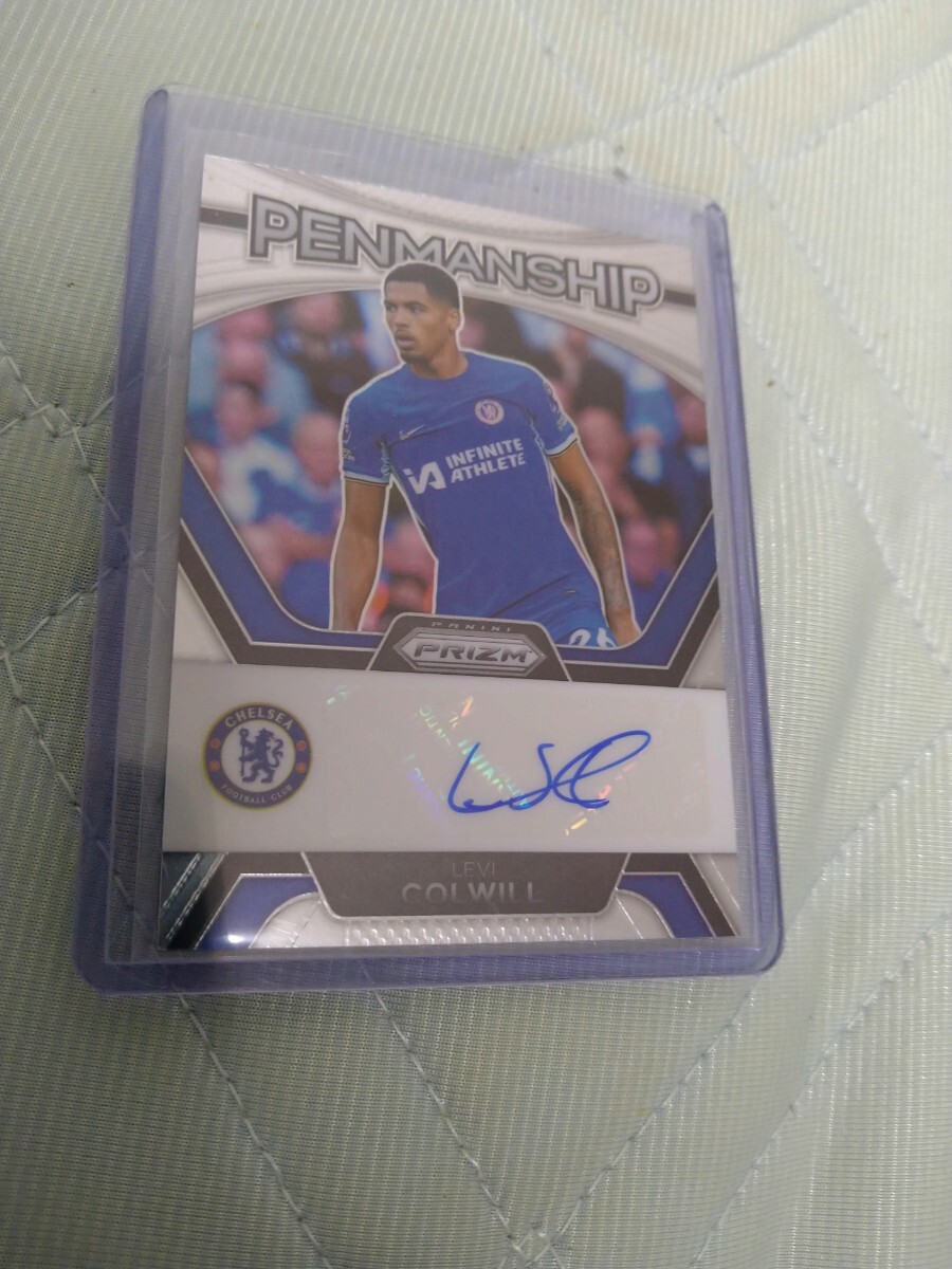 2023-24 Panini Prizm EPL Levi Colwill Penmanship Auto Chelsea 直筆サインカード リーヴァイ・コルウィルの画像1