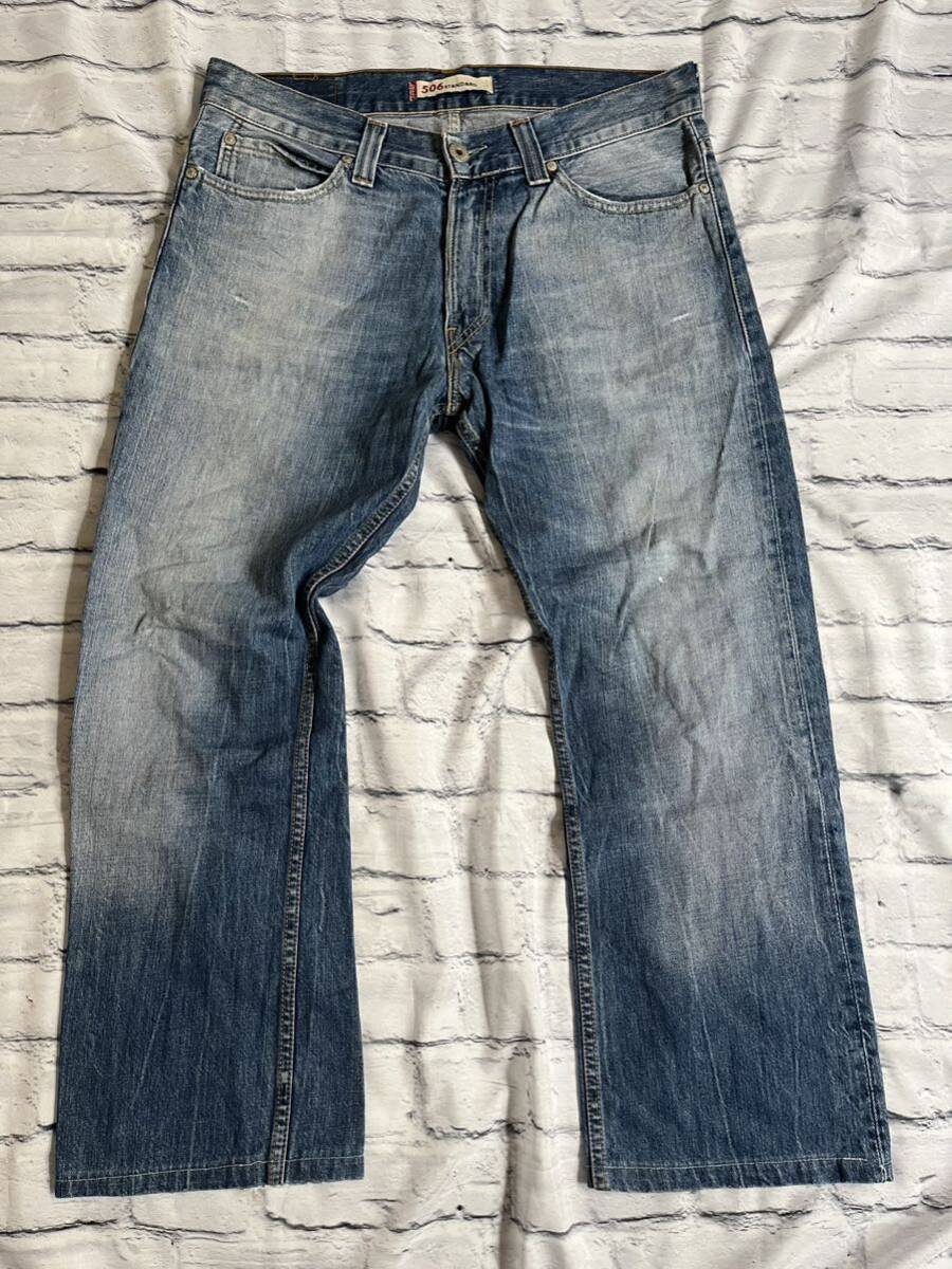 リーバイス506 Levi s レギュラーストレートジーンズ 34インチ中古(管NO100)_画像6