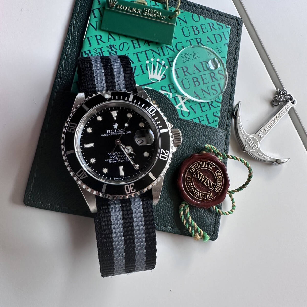 ROLEX ロレックス サブマリーナ デイト 16610 ヴィンテージ 純正品 社外品パーツ カスタム 付属品多数 Submariner Date M番の画像1