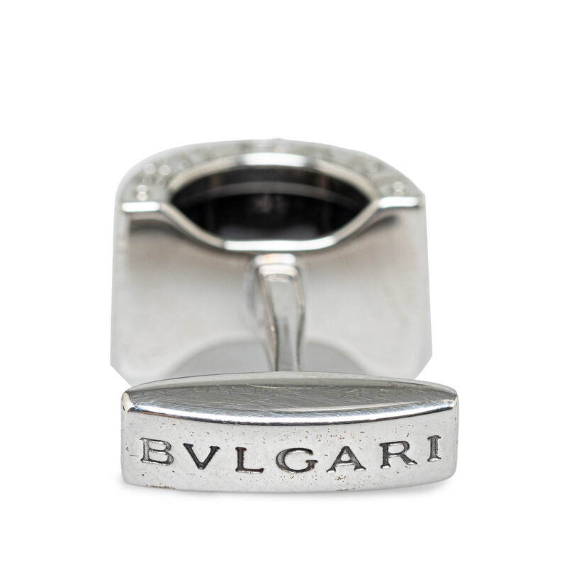 ブルガリ ビーゼロワン ハーフサークルリング 2連バンドL カフス ブラック SV925 シルバー セラミック メンズ BVLGARI 【中古】_画像6