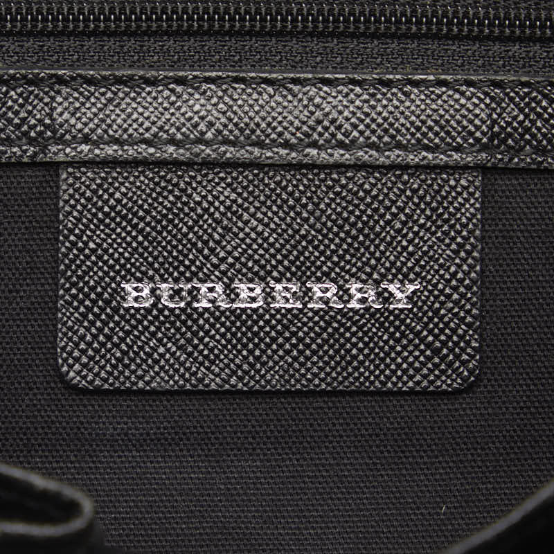  Burberry noba проверка ручная сумочка one сумка на плечо бежевый черный парусина кожа женский BURBERRY [ б/у ]