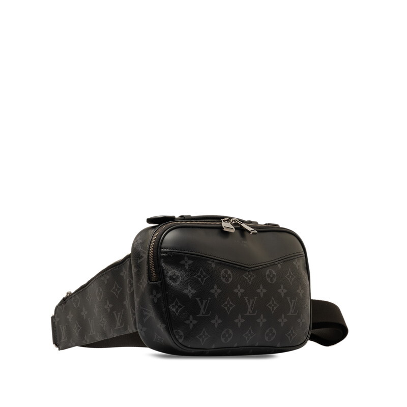 ルイ ヴィトン モノグラム エクリプス バムバッグ ボディバッグ ウエストバッグ M42906 ブラック PVC レザー LOUIS VUITTON 【中古】_画像2