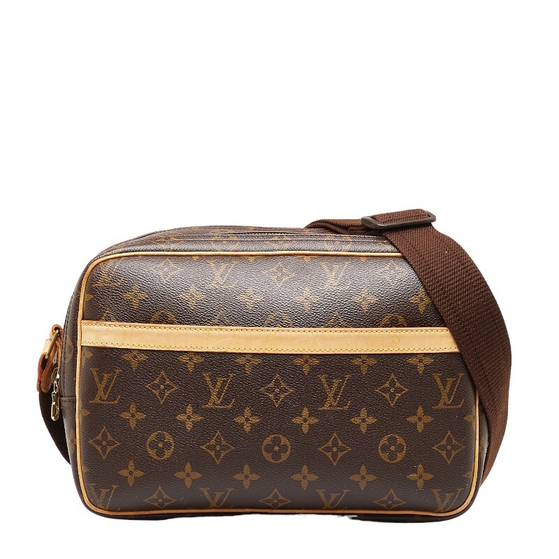 ルイ ヴィトン モノグラム リポーターPM 斜め掛け ショルダーバッグ M45254 ブラウン PVC レザー レディース LOUIS VUITTON 【中古】_画像1