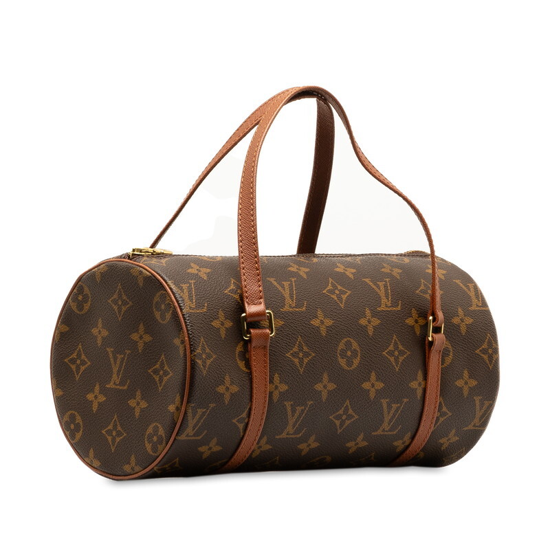 ルイ ヴィトン モノグラム パピヨン26(旧) ショルダーバッグ M51386 ブラウン PVC レザー レディース LOUIS VUITTON 【中古】_画像2