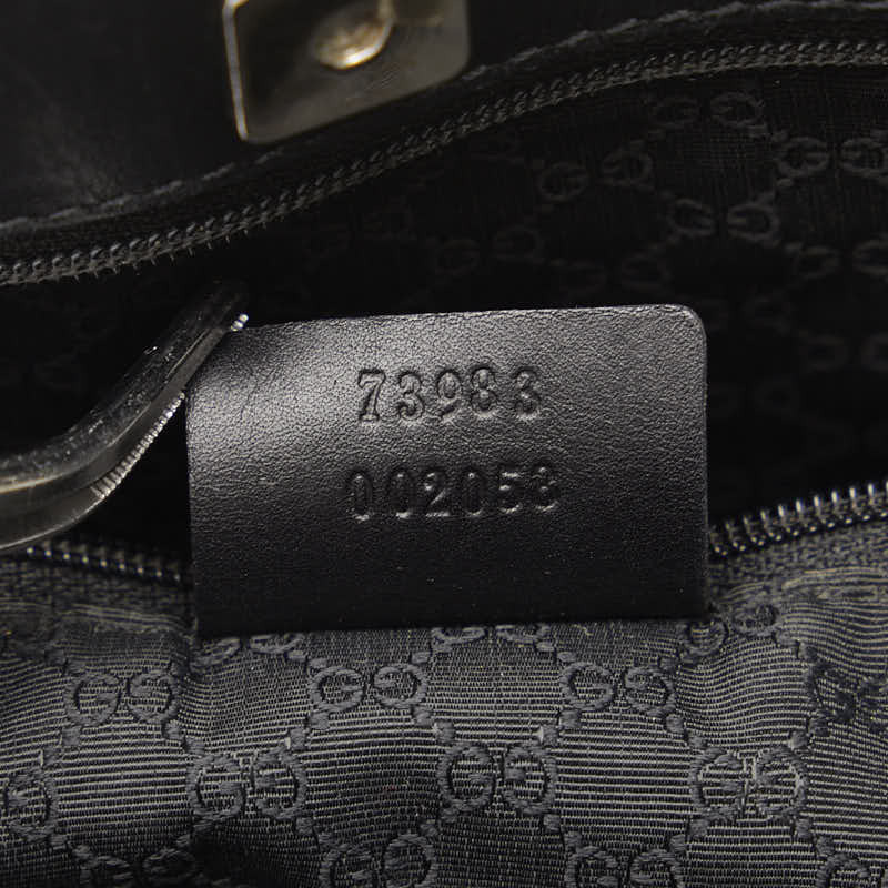 グッチ シェリー ショルダーバッグ トートバッグ 73983 ブラック マルチカラー レザー レディース GUCCI 【中古】_画像8