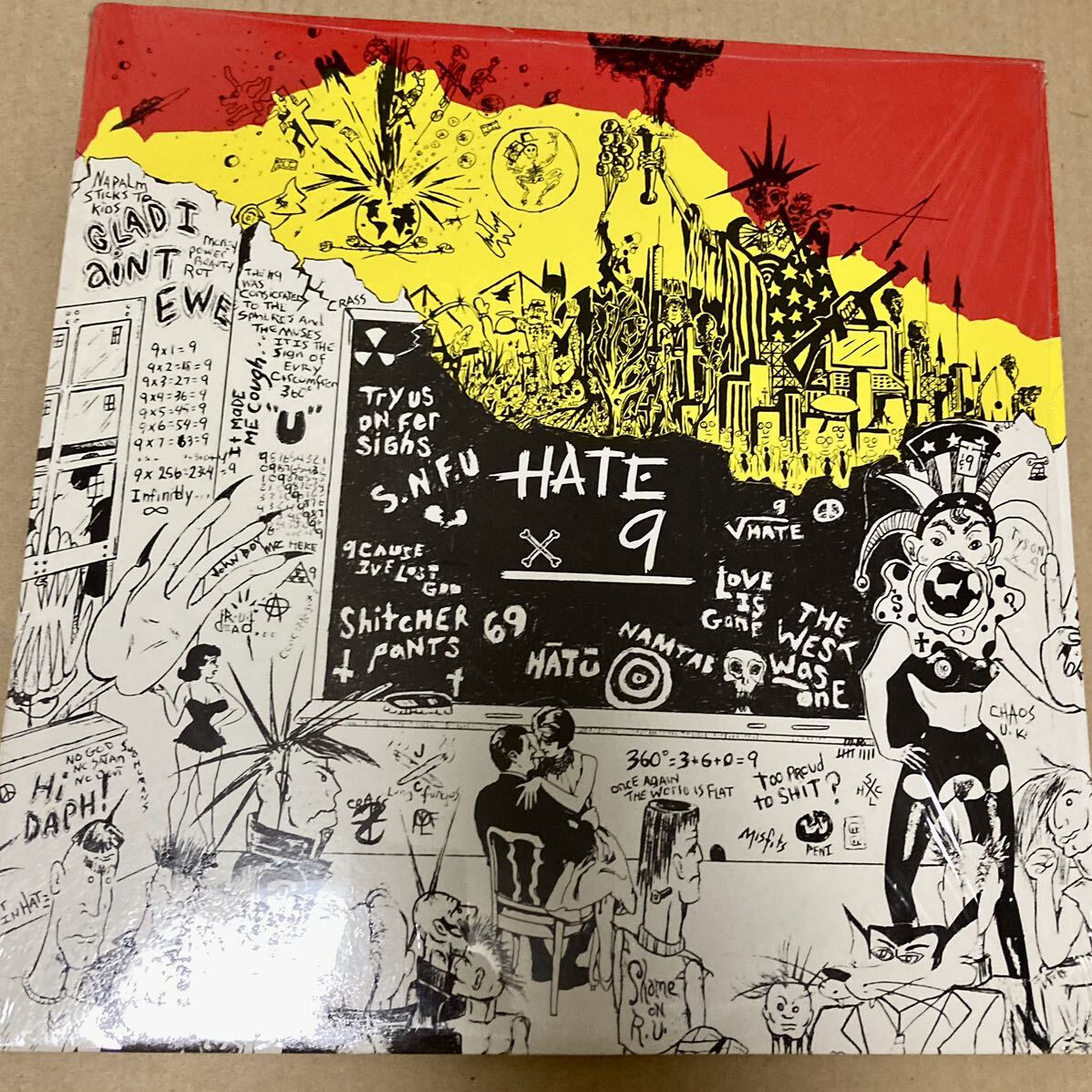 HATE x 9 LP パンク ハードコア punk hardcore thrash septic deathの画像1