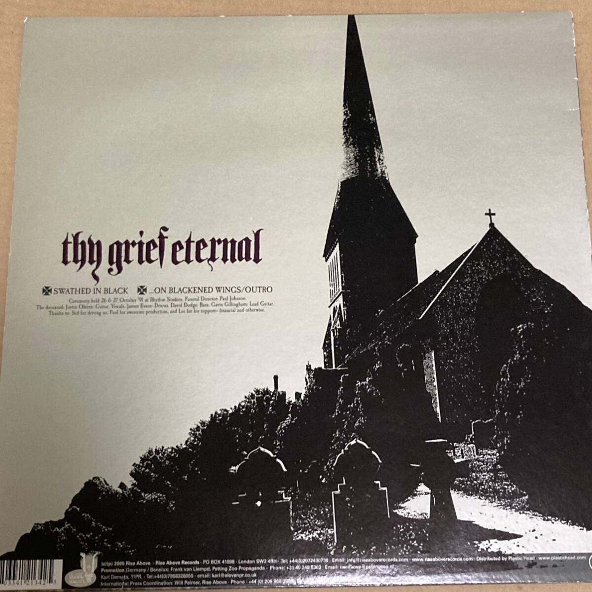 Thy Grief Eternal 12インチ doom metal electric wizard cathedral sleep corrupted dystopiaの画像1