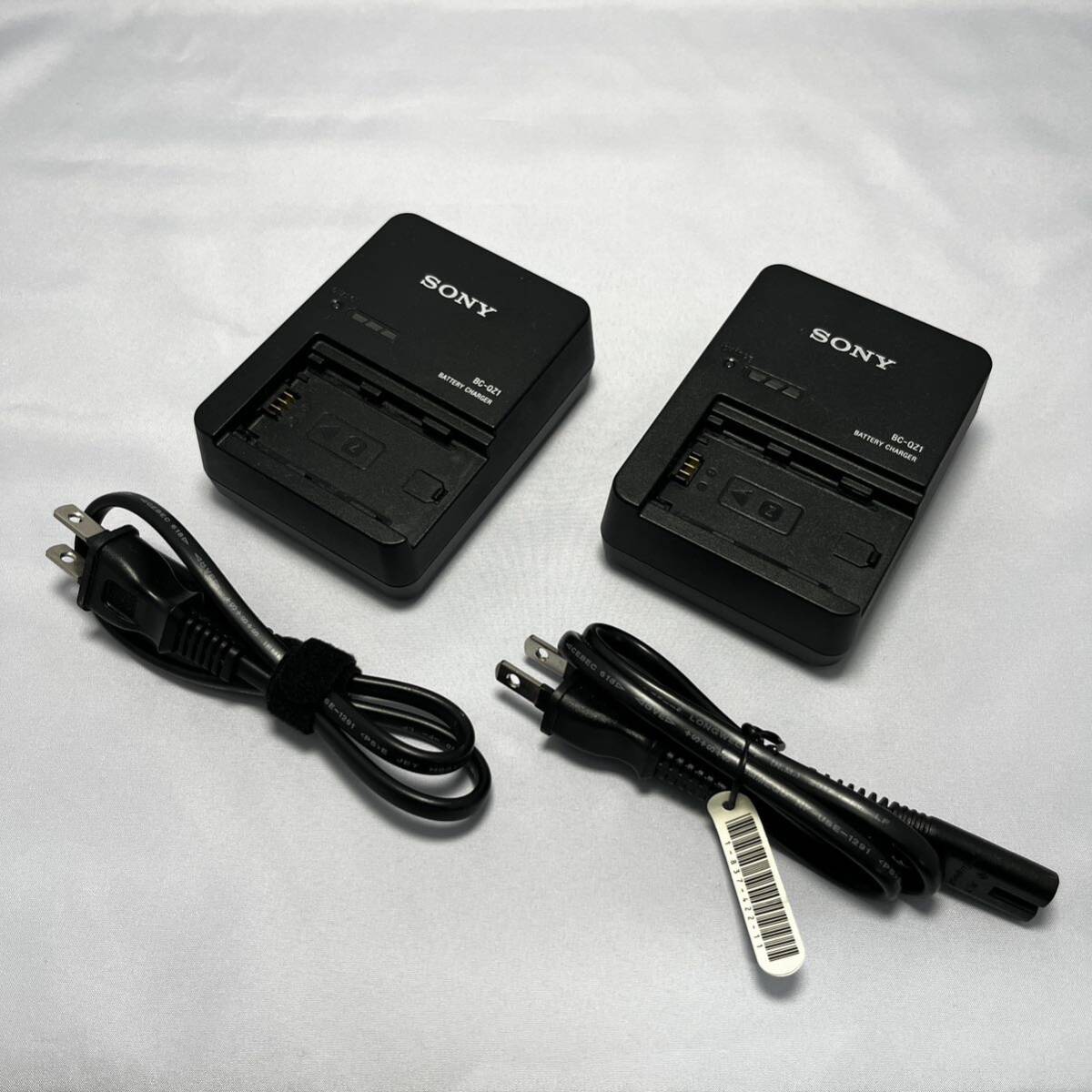 2個セット SONY BC-QZ1 充電器 バッテリーチャージャー 純正品 ソニーの画像1