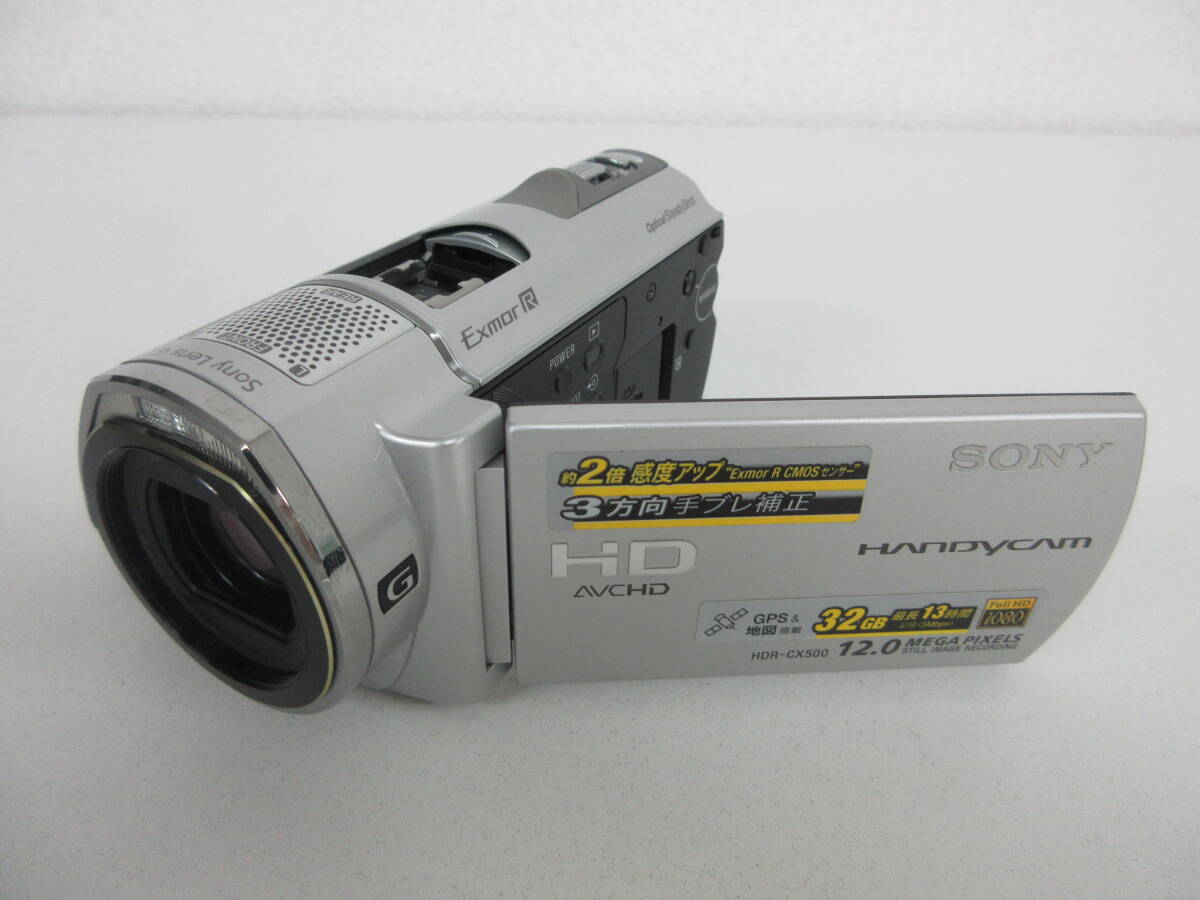 中古 カメラ ソニー SONY HANDYCAM HDR-CX500V ハンディカム デジタルビデオカメラ ※通電のみ確認済 ／Kの画像2