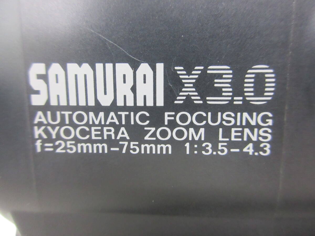 中古 カメラ KYOCERA SAMURAI X3.0 25-75mm 1:3.5-4.3 ※動作未確認 ／Kの画像8