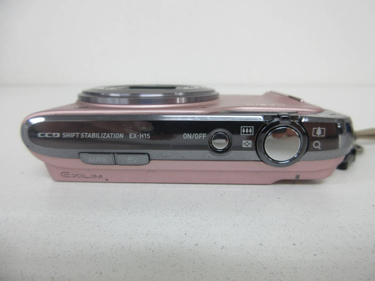 中古 カメラ CASIO カシオ EX-H15 EXILIM f=4.3-43.0mm 1:3.2-5.7 ※通電のみ確認済 ／L_画像4