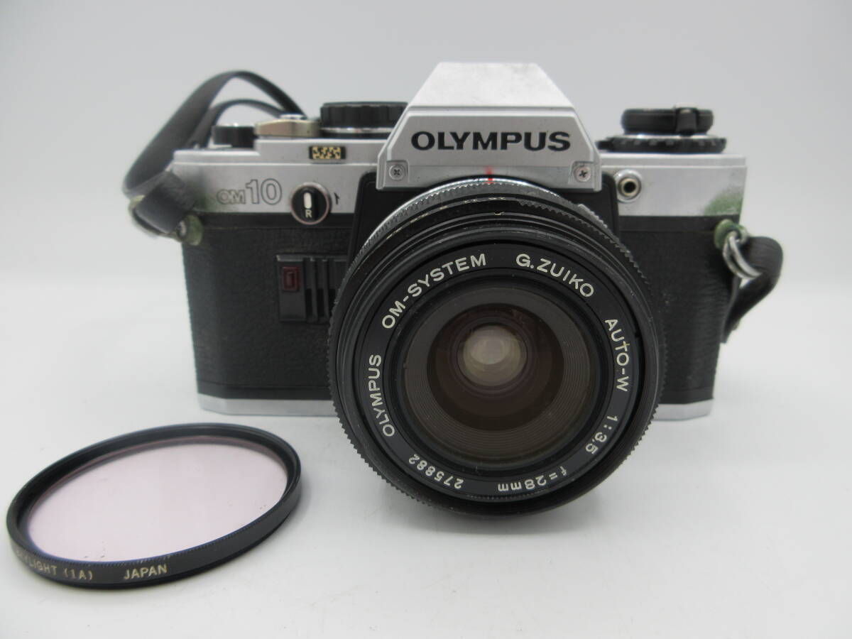 中古 カメラ オリンパス OLYMPUS OM10 G.ZUIKO AUTO-W 1:3.5 f=28mm ※動作未確認 ／R_画像1