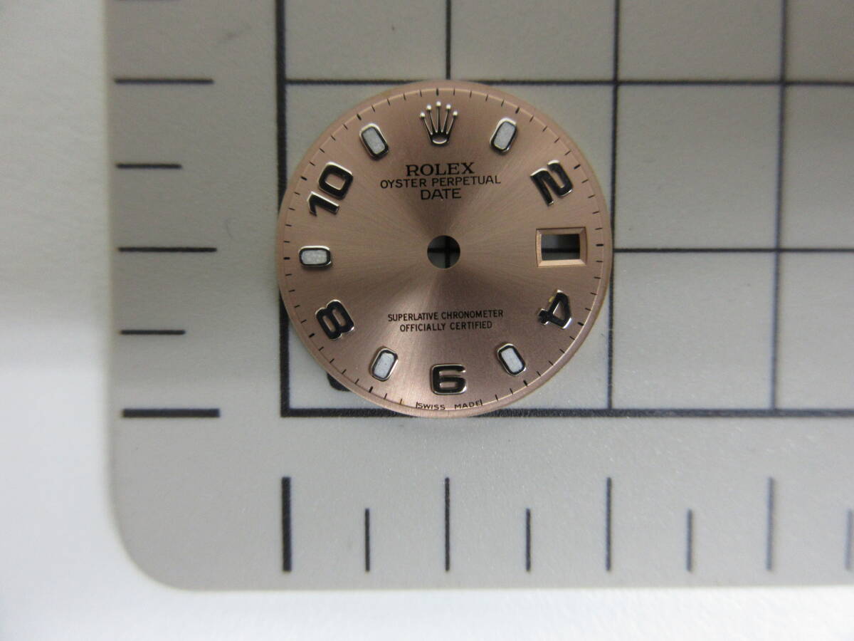 中古 ROLEX ロレックス 腕時計 文字盤 OYSTER PERPETUAL DATE オイスターパーペチュアルデイト ピンク / 針 短針 長針 秒針 現状品 ／10の画像2