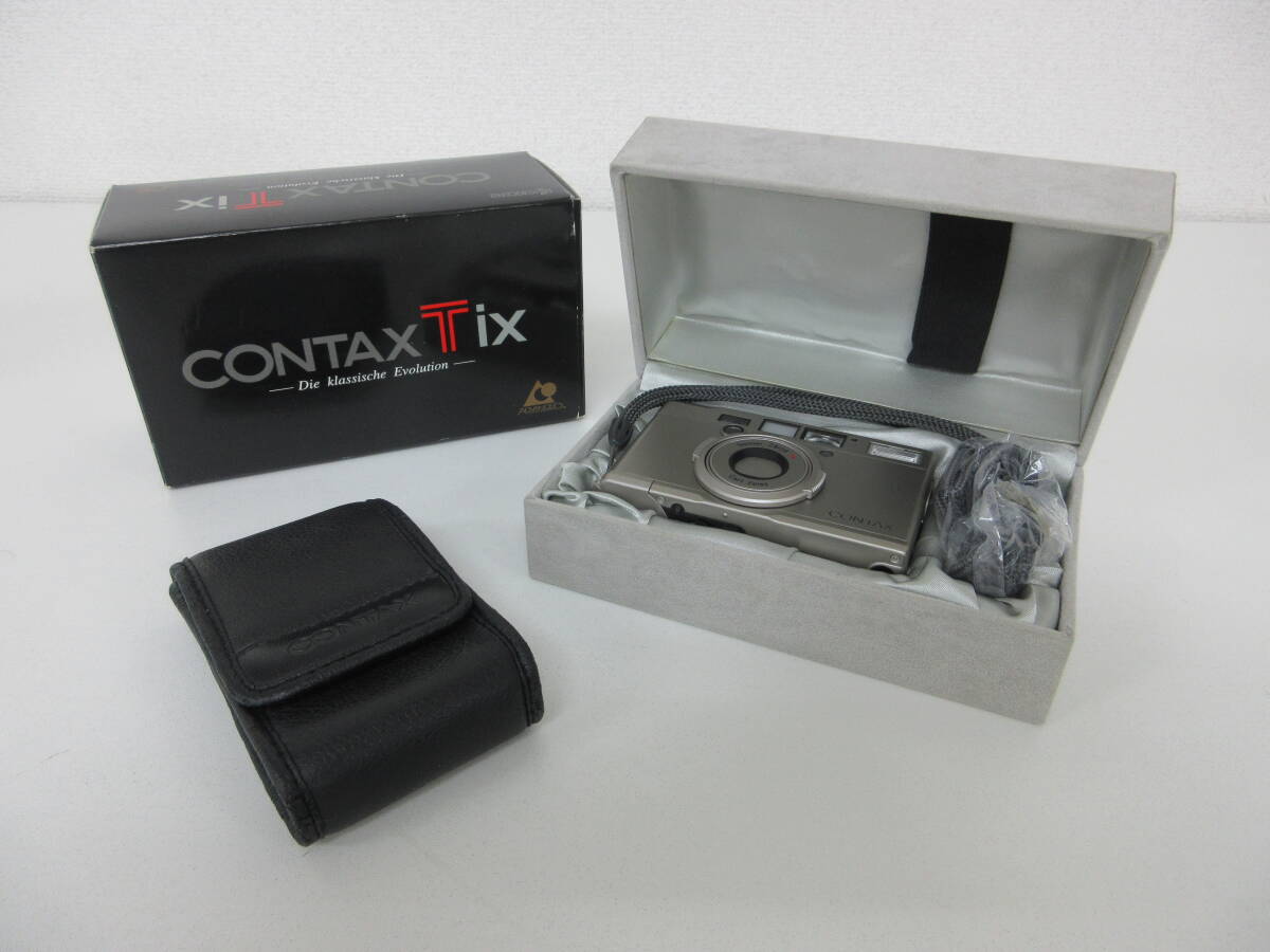  б/у камера CONTAX Contax Tix / Carl Zeiss Sonnar 28mm F2.8 * электризация только проверка settled |J