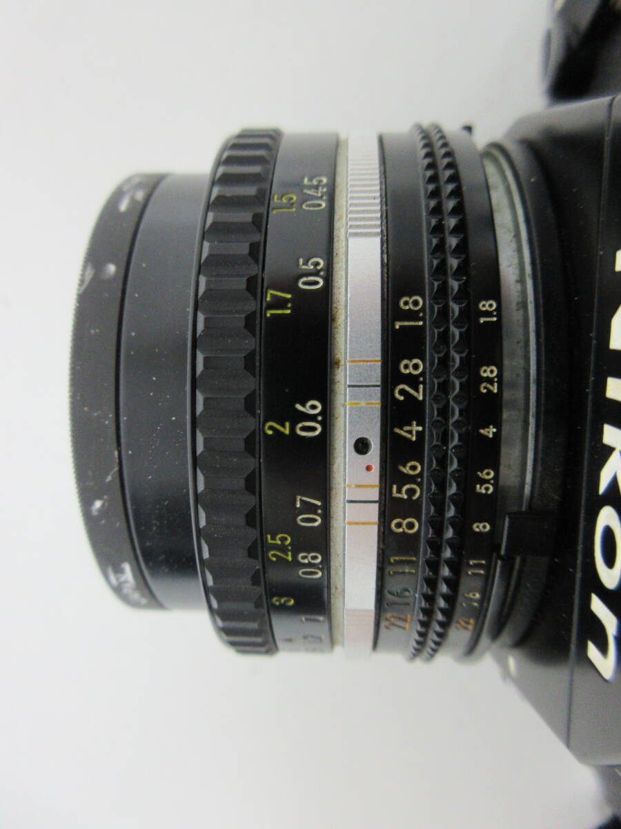 中古 カメラ Nikon ニコン EM / NIKKOR 50mm 1:1.8 一眼レフ フィルムカメラ ※動作未確認 ／Vの画像4