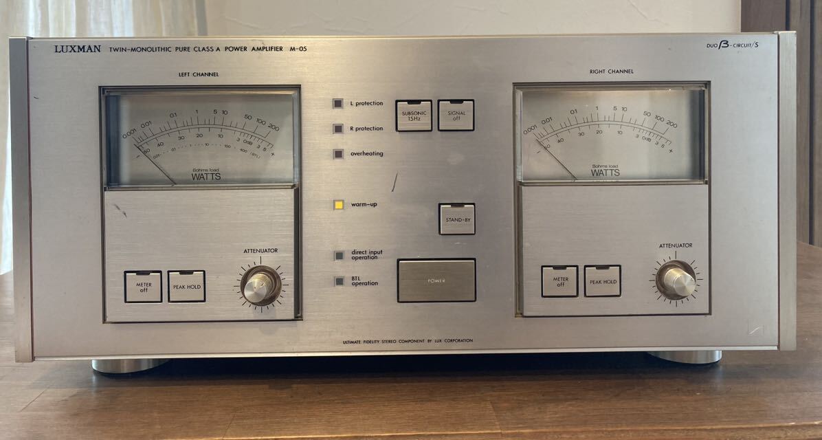 LUXMAN M-05 усилитель мощности выход звука * рабочее состояние подтверждено бесплатная доставка 