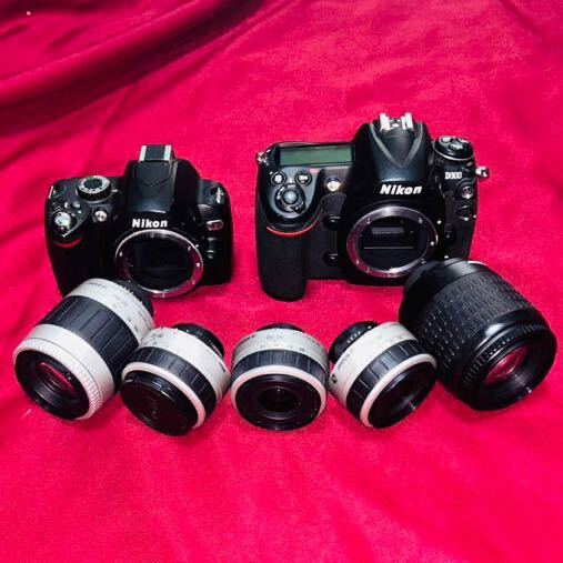 【ジャンク品】[説明文必読] 一眼レフ デジタルカメラ Nikon ニコン D60 ＆ D300 ＆ レンズ5個 まとめ売り お買い得品の画像1