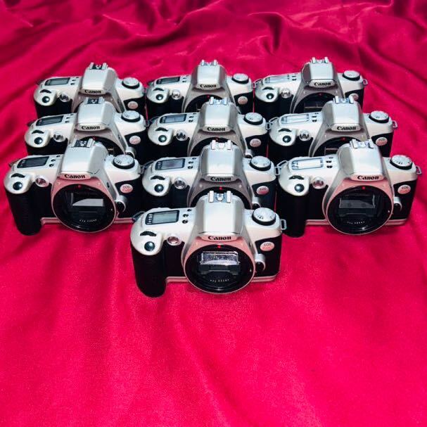【説明文必読】[動作品] 一眼レフ フィルムカメラ Canon EOS kiss ボディ シルバー １０台 大量 まとめ売り お買い得品 ②の画像1
