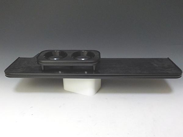 160系プロボックス(14/9～)フロントテーブル ブラックウッド オールブラック（カップ２仕様）の画像1