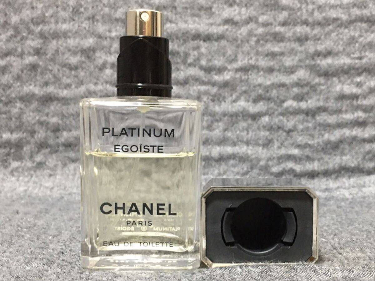 G4D077◆ シャネル CHANEL エゴイスト プラチナム EGOISTE PLATINUM プールオム オードトワレ EDT 香水 50mlの画像2