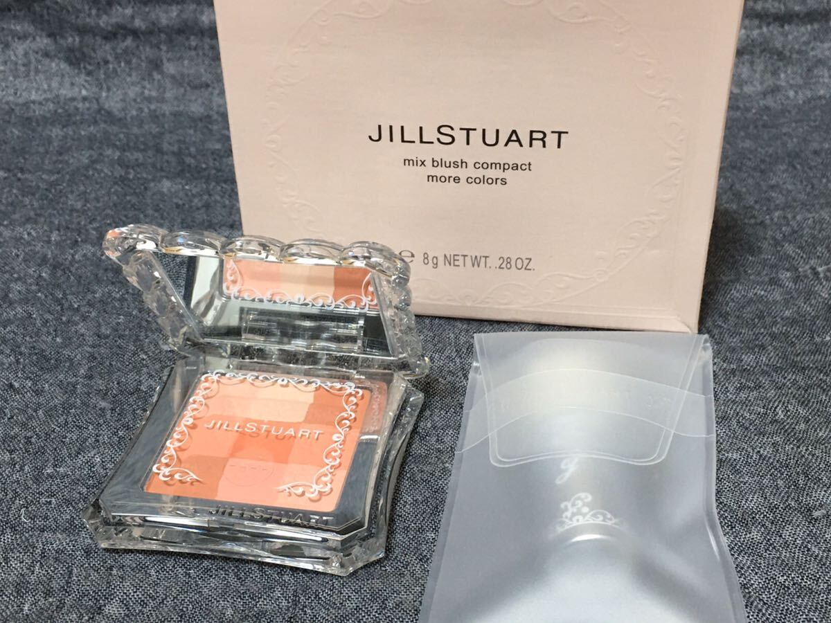 G4D336◆新古品◆ ジルスチュアート JILLSTUART ミックスブラッシュコンパクト モアカラーズ 20 creamy chiffon チークカラー 8g ブラシ付の画像1