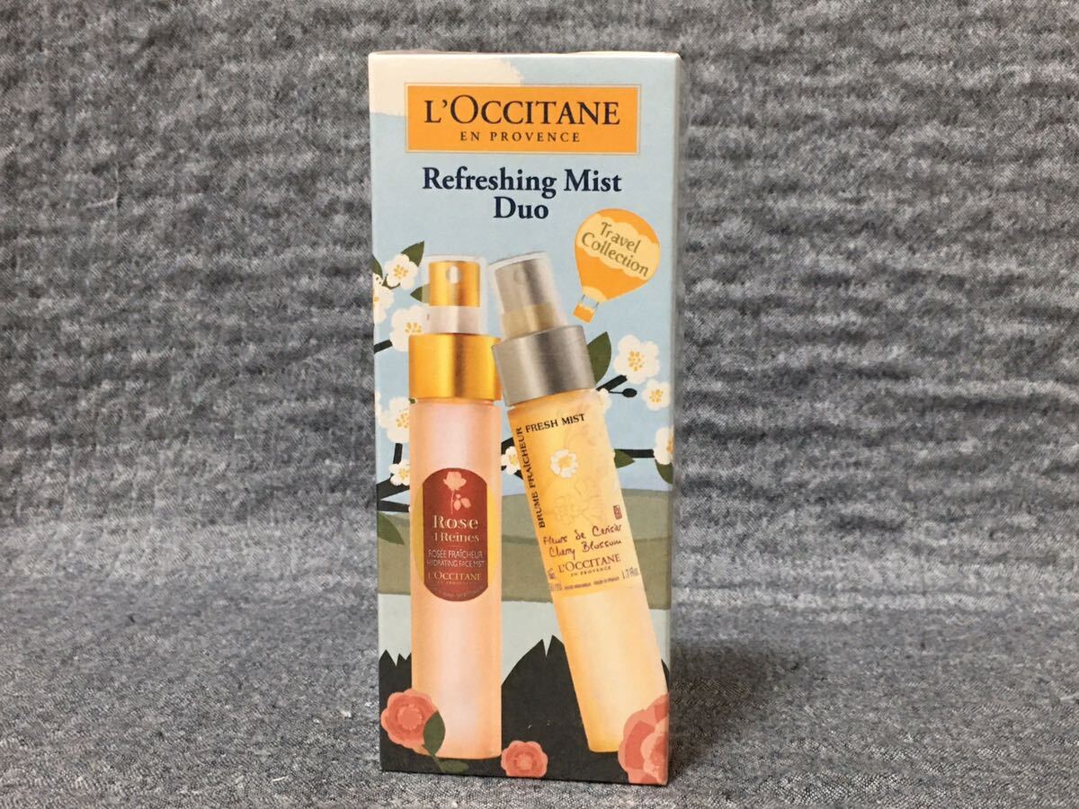 G4D379◆新古品◆ ロクシタン L'OCCITANE チェリーブロッサム フェースミスト ローズモイスチャー フェースミスト 各50ml×2本セットの画像1