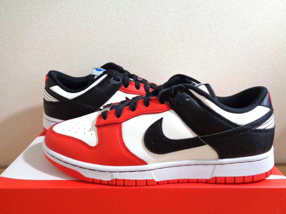 NBA75周年記念 NIKE DUNK LOW RETRO EMB CHICAGO BULLS 27cm 国内正規品 ナイキ ダンク シカゴ ブルズの画像1