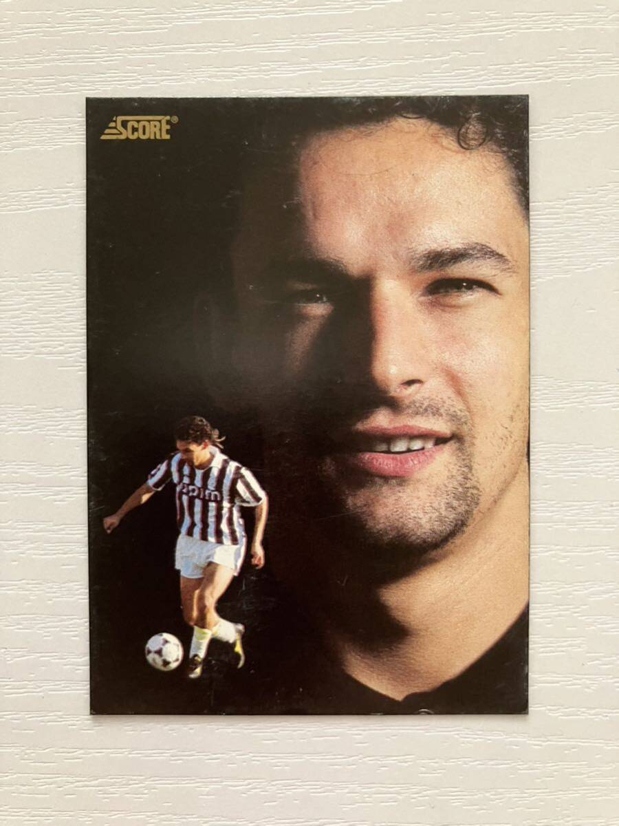 1991 SCORE ユベントス ロベルト・バッジョ 直筆サイン JUVENTUS ROBERTO BAGGIOの画像2