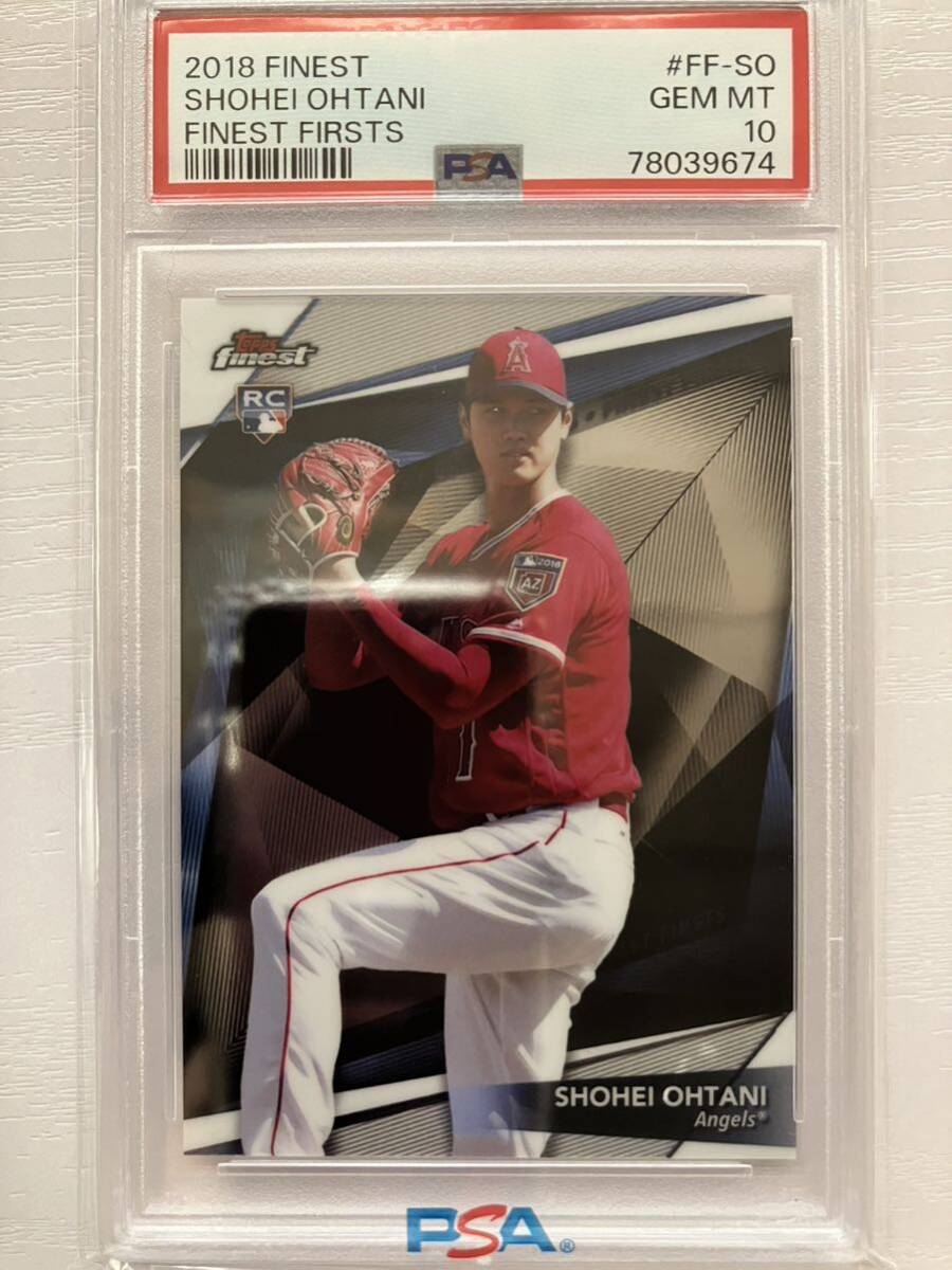 PSA10 RC 2018 TOPPS FINEST FIRSTS FF-SO 大谷翔平 ルーキーカードの画像1